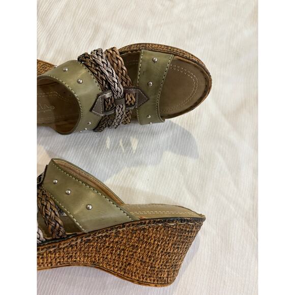 Patrizia by Spring Step Pitaya Size 38 US 7 Braided 2.5" Wedge Sandal Open Toe - Picture 13 of 16